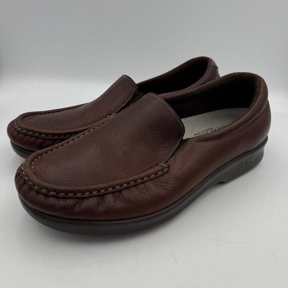 SAS Simplify Women’s 8M Brown Leather Loafers Tripad Comfort Made in USA - Picture 4 of 9